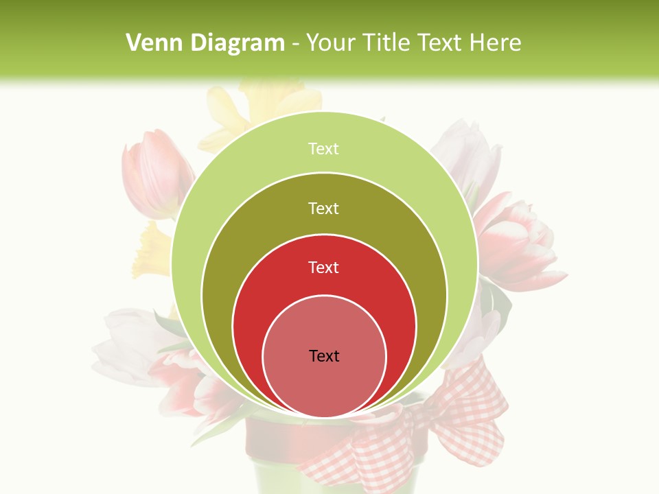 Green Close Up Isolated PowerPoint Template