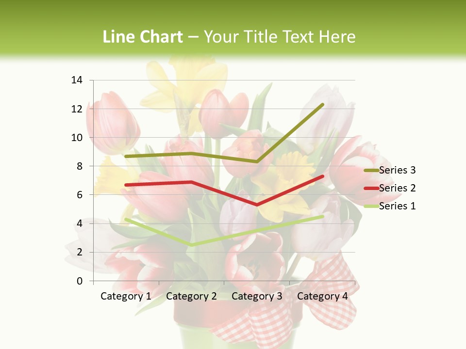 Green Close Up Isolated PowerPoint Template