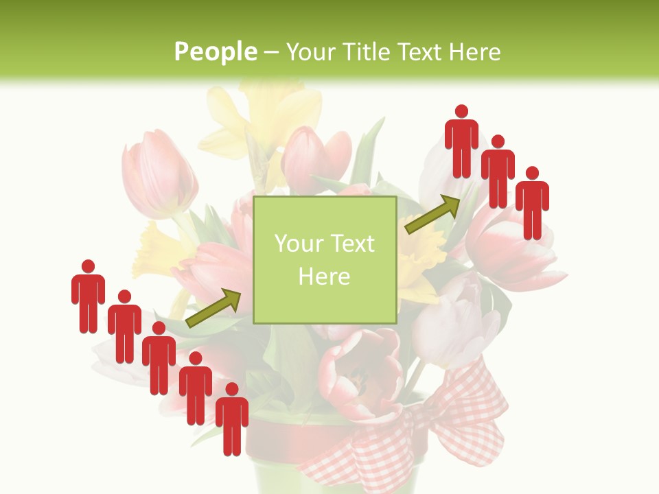 Green Close Up Isolated PowerPoint Template