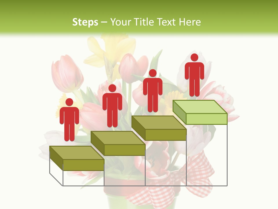 Green Close Up Isolated PowerPoint Template