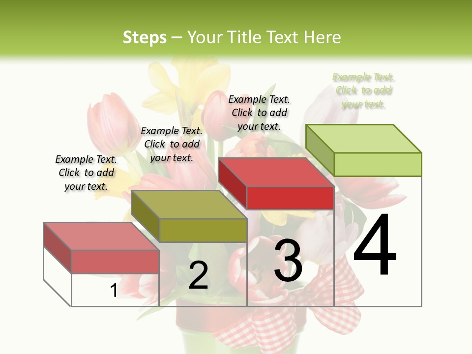 Green Close Up Isolated PowerPoint Template