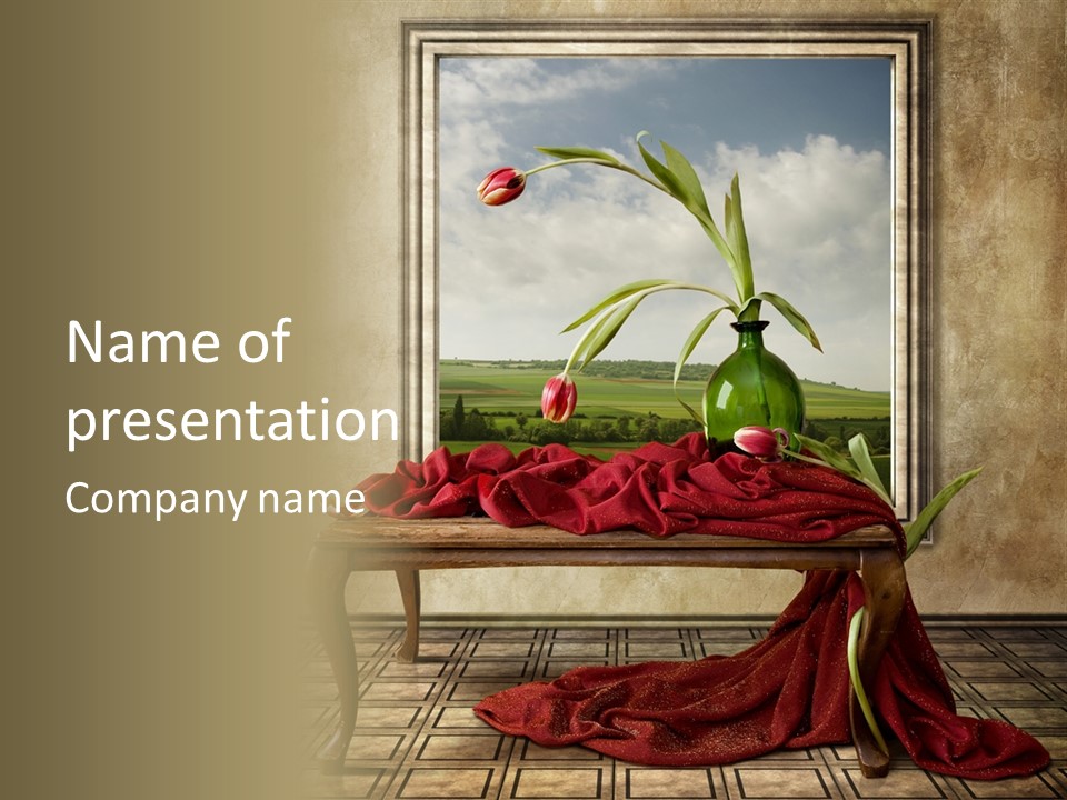 Spring Event Glass PowerPoint Template