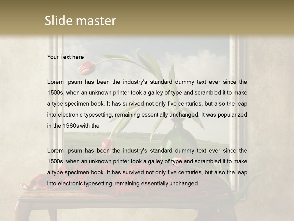 Spring Event Glass PowerPoint Template