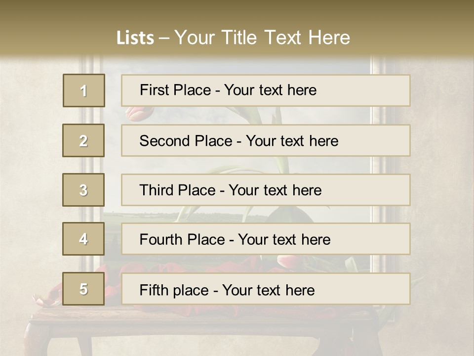 Spring Event Glass PowerPoint Template