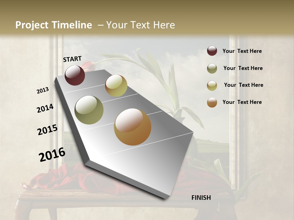 Spring Event Glass PowerPoint Template