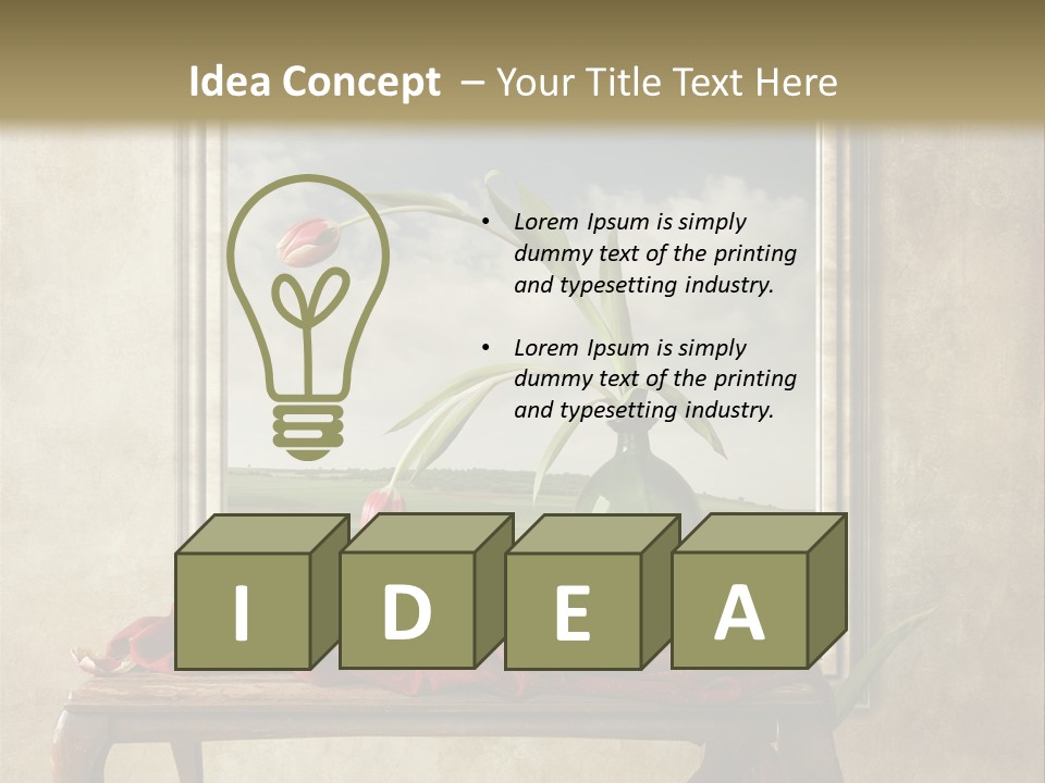Spring Event Glass PowerPoint Template