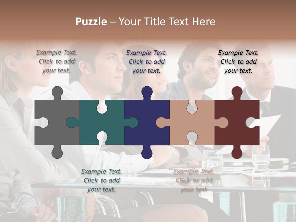 Man Young Partnership PowerPoint Template