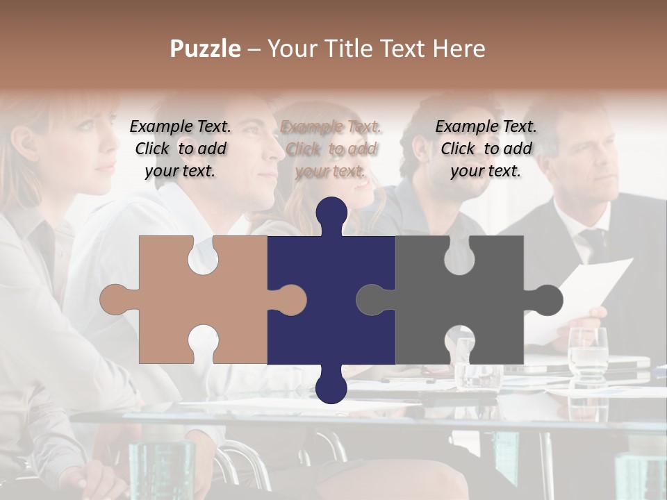 Man Young Partnership PowerPoint Template