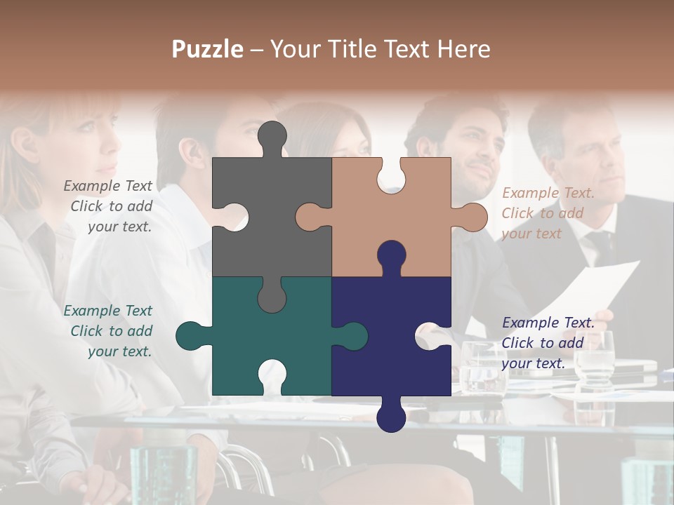 Man Young Partnership PowerPoint Template