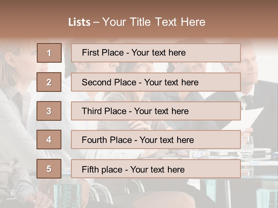 Man Young Partnership PowerPoint Template