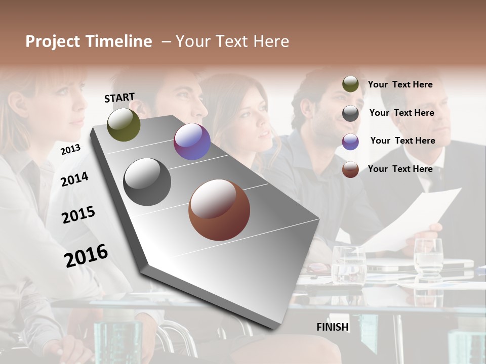 Man Young Partnership PowerPoint Template