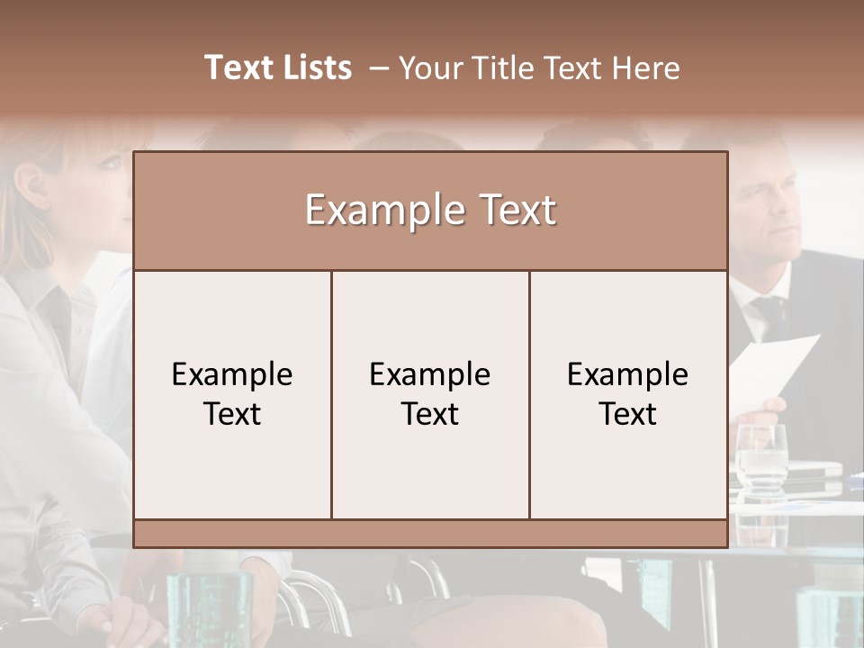 Man Young Partnership PowerPoint Template