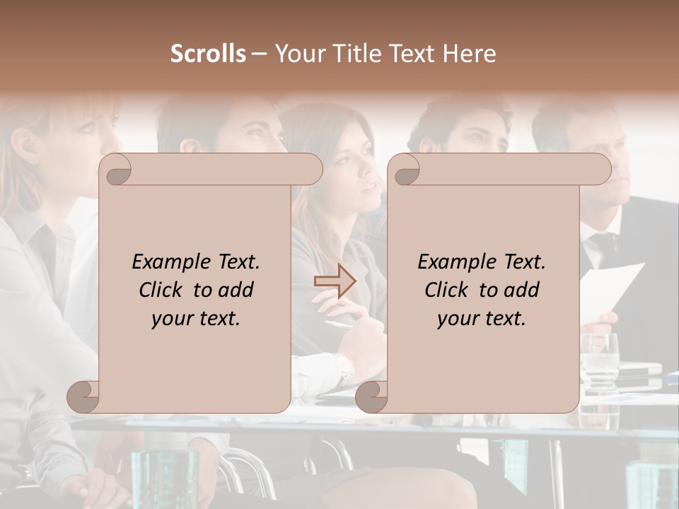 Man Young Partnership PowerPoint Template