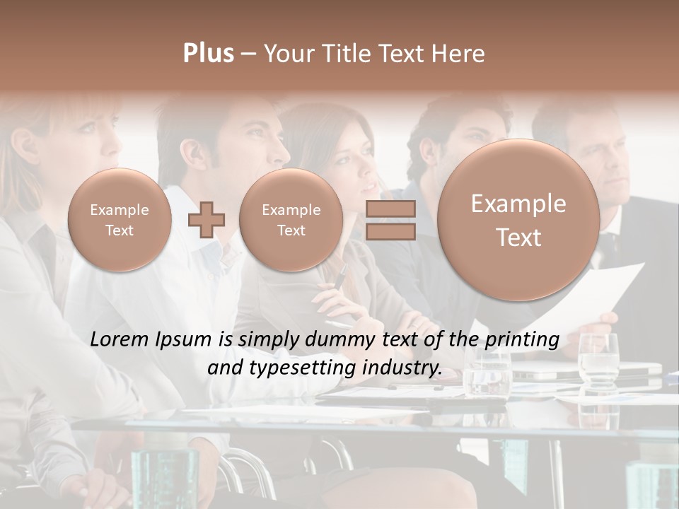 Man Young Partnership PowerPoint Template
