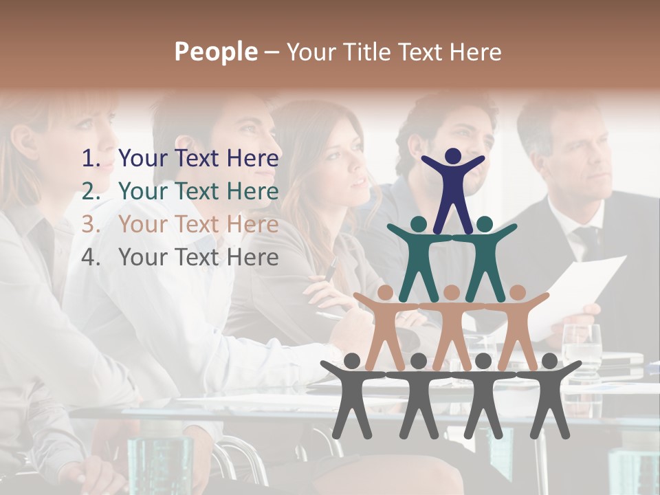 Man Young Partnership PowerPoint Template