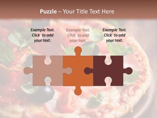 Cheese Pizza Italian Cuisine PowerPoint Template