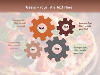 Cheese Pizza Italian Cuisine PowerPoint Template