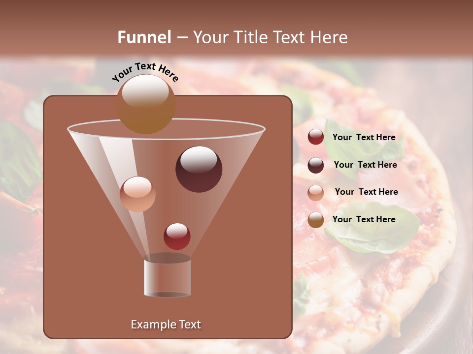 Cheese Pizza Italian Cuisine PowerPoint Template