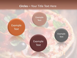 Cheese Pizza Italian Cuisine PowerPoint Template