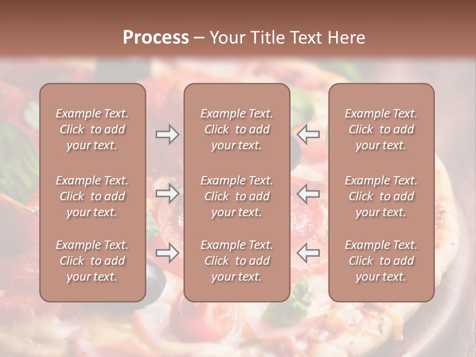 Cheese Pizza Italian Cuisine PowerPoint Template