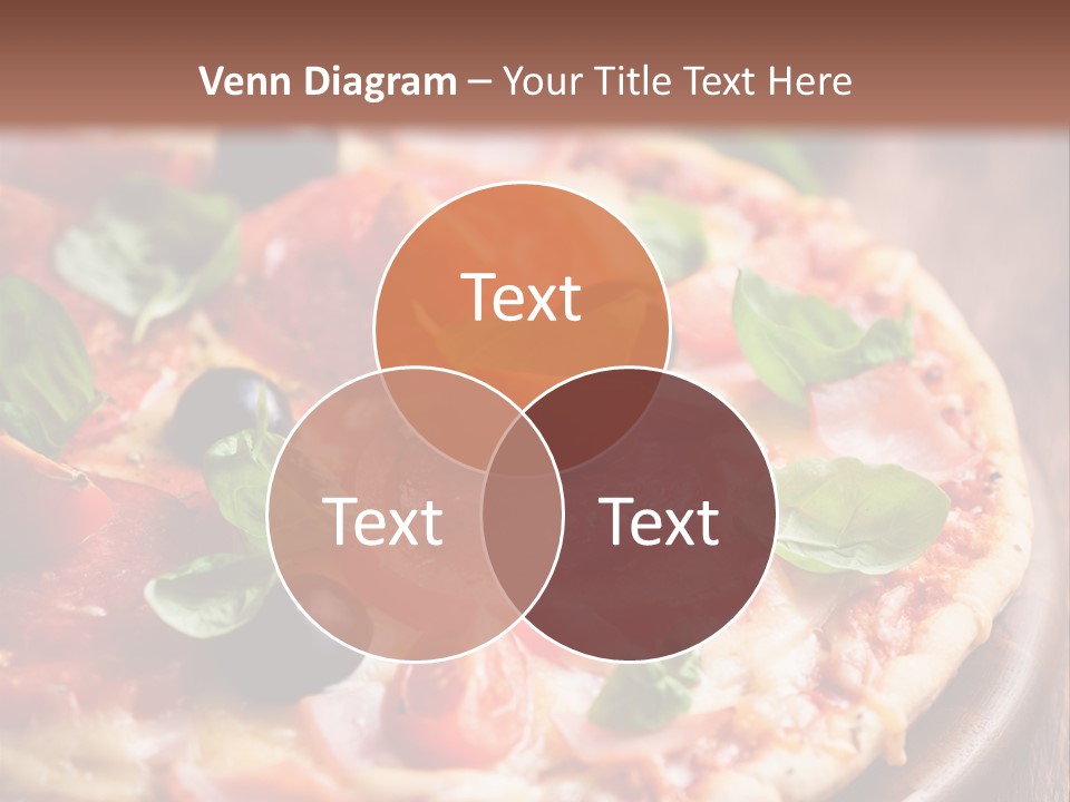 Cheese Pizza Italian Cuisine PowerPoint Template