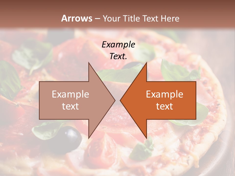 Cheese Pizza Italian Cuisine PowerPoint Template