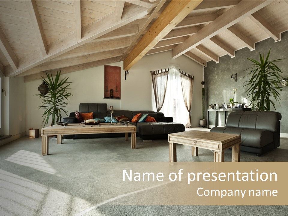 Furniture Housing House PowerPoint Template