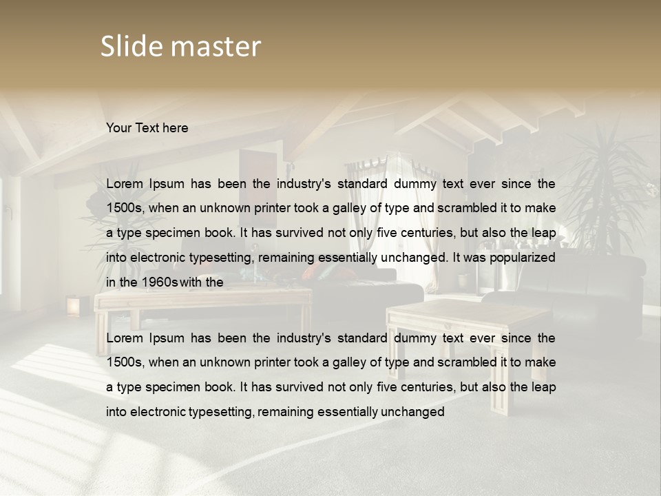 Furniture Housing House PowerPoint Template