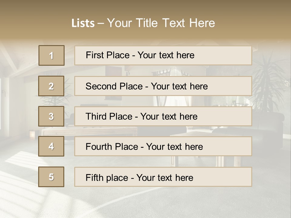 Furniture Housing House PowerPoint Template
