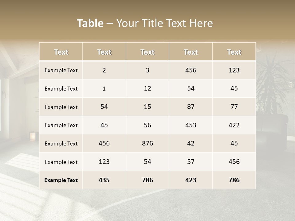 Furniture Housing House PowerPoint Template