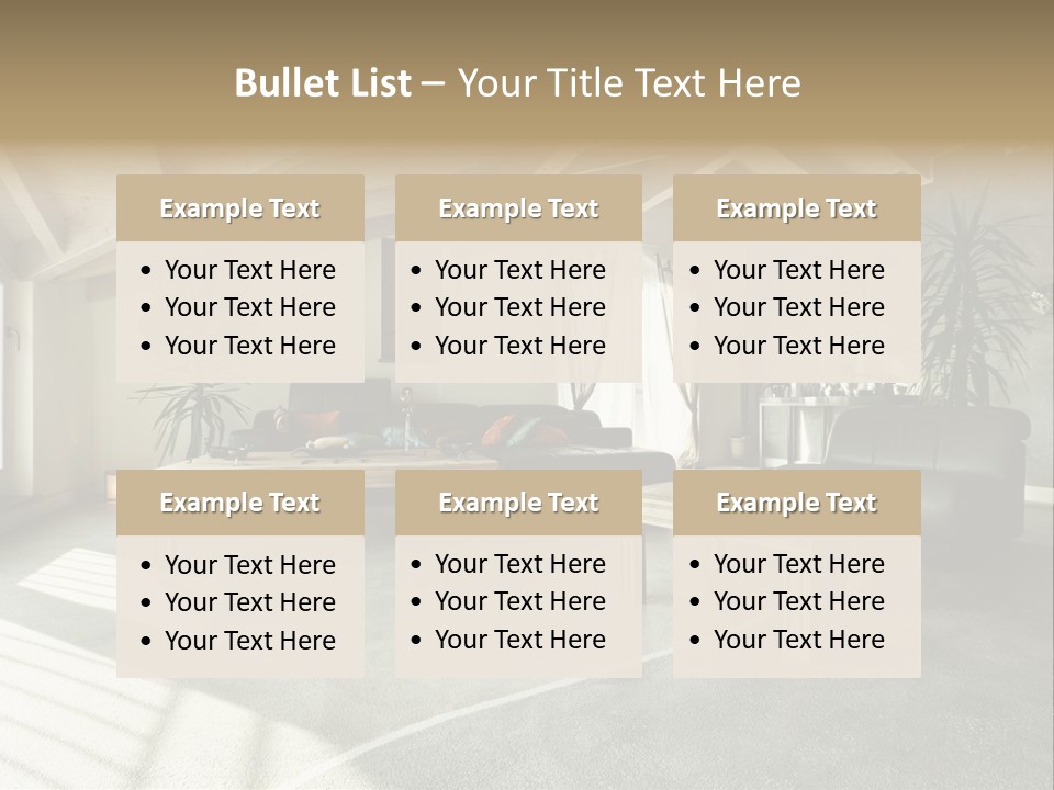 Furniture Housing House PowerPoint Template