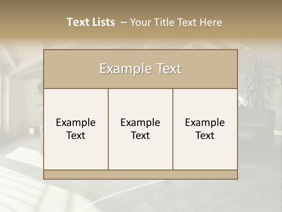 Furniture Housing House PowerPoint Template