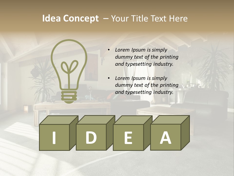 Furniture Housing House PowerPoint Template