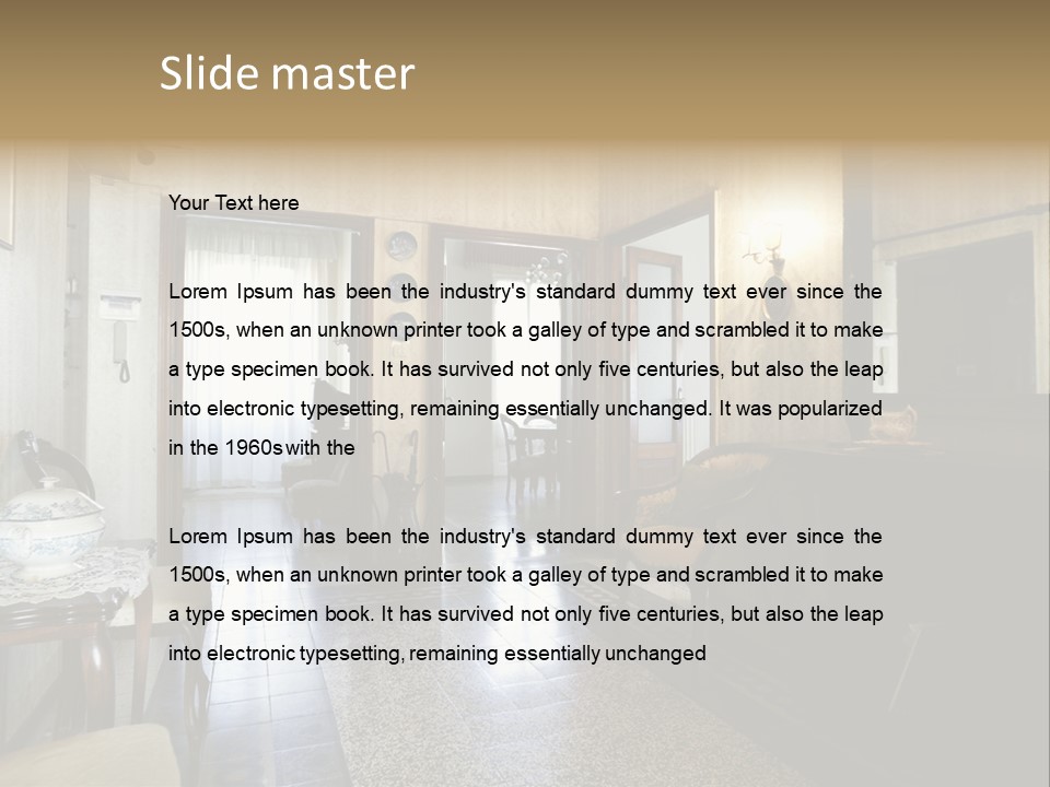 Architecture Armchair Stale PowerPoint Template