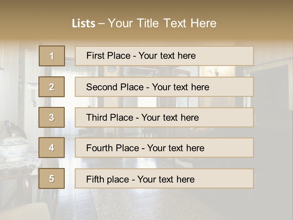 Architecture Armchair Stale PowerPoint Template