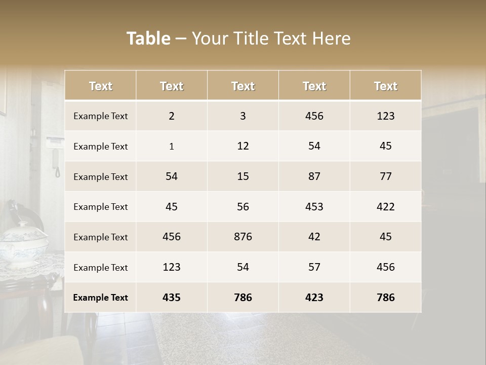Architecture Armchair Stale PowerPoint Template