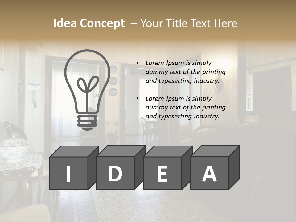 Architecture Armchair Stale PowerPoint Template