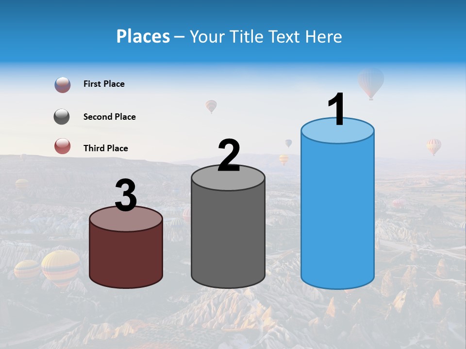 Ballon Landscape Transport PowerPoint Template