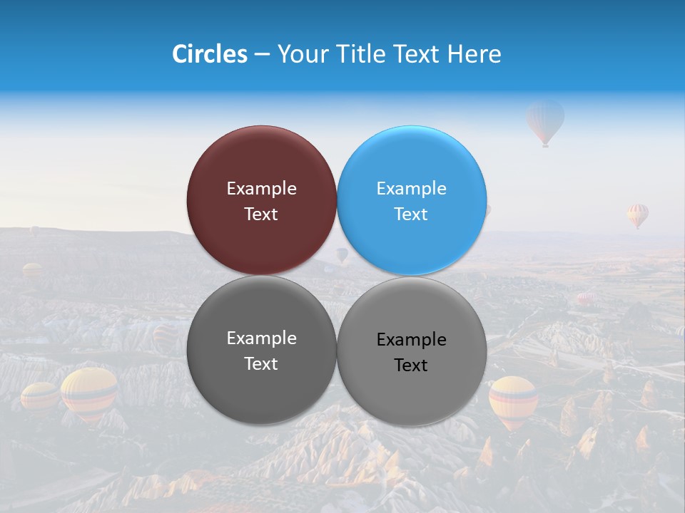 Ballon Landscape Transport PowerPoint Template