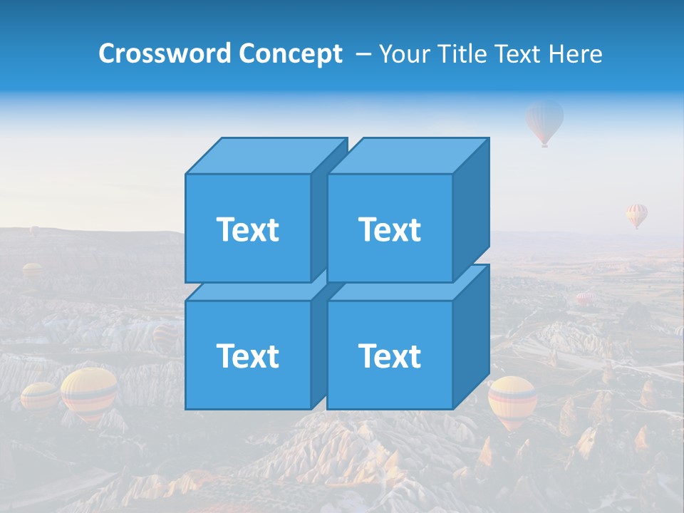 Ballon Landscape Transport PowerPoint Template