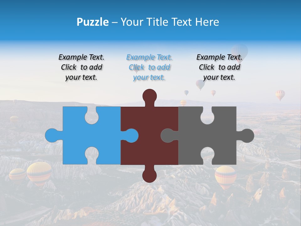 Ballon Landscape Transport PowerPoint Template