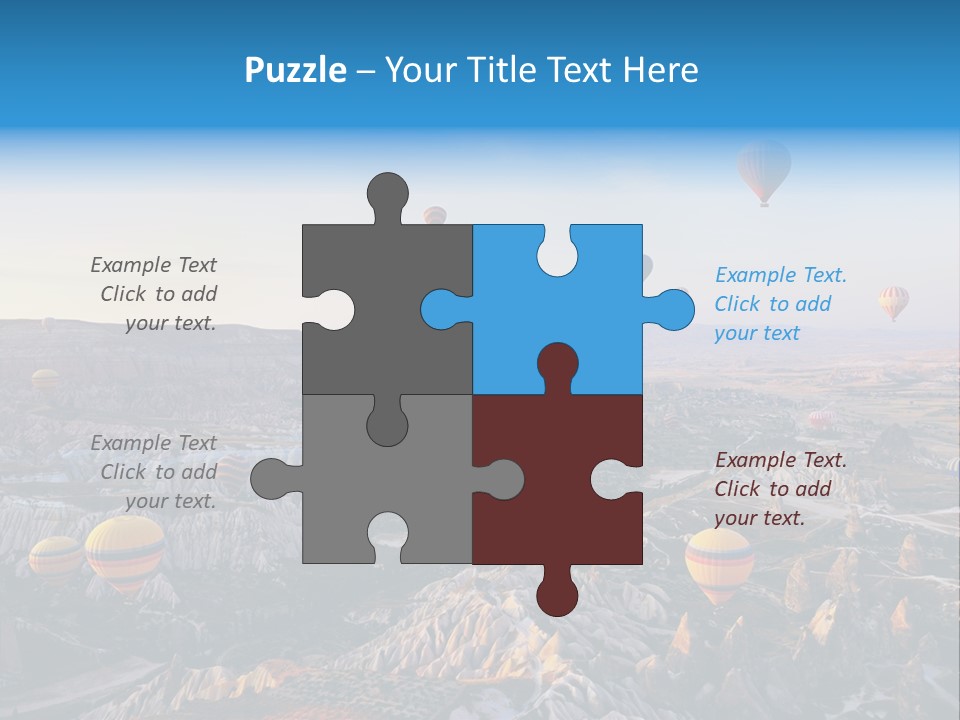 Ballon Landscape Transport PowerPoint Template