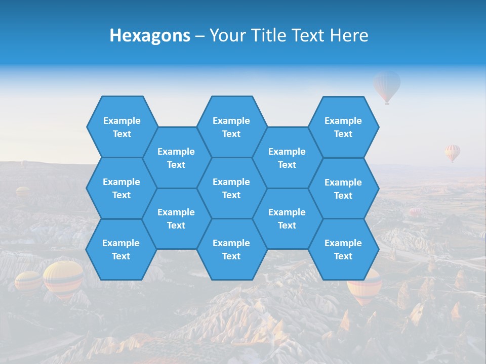 Ballon Landscape Transport PowerPoint Template