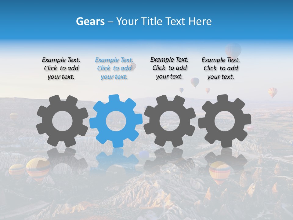 Ballon Landscape Transport PowerPoint Template