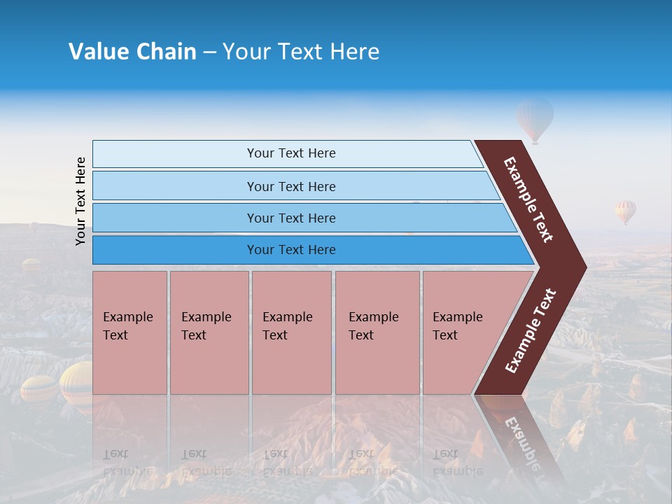 Ballon Landscape Transport PowerPoint Template