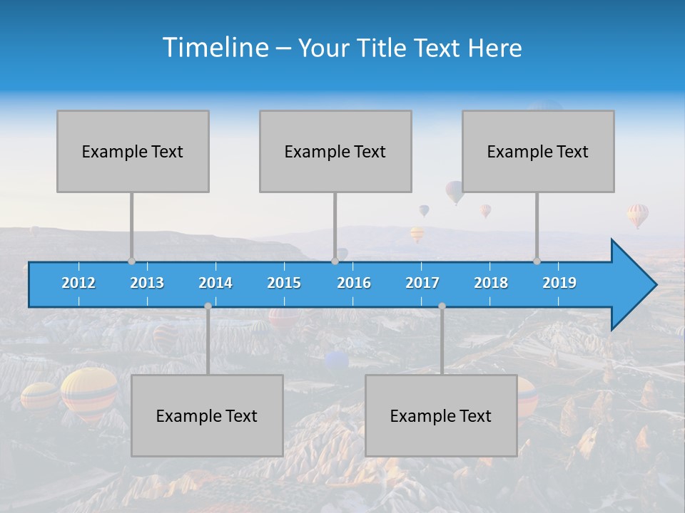 Ballon Landscape Transport PowerPoint Template