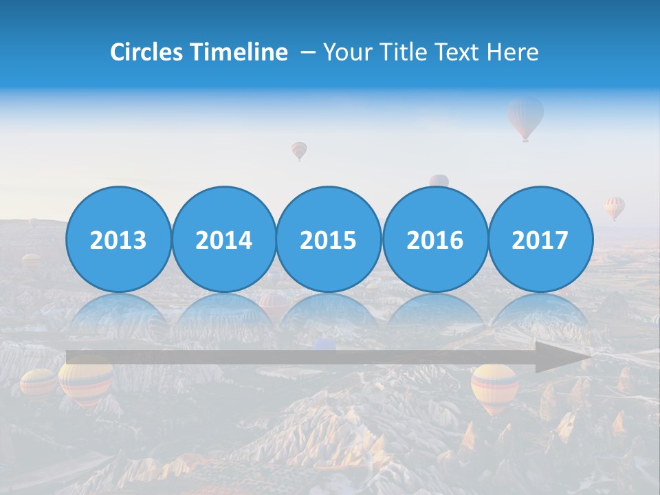 Ballon Landscape Transport PowerPoint Template