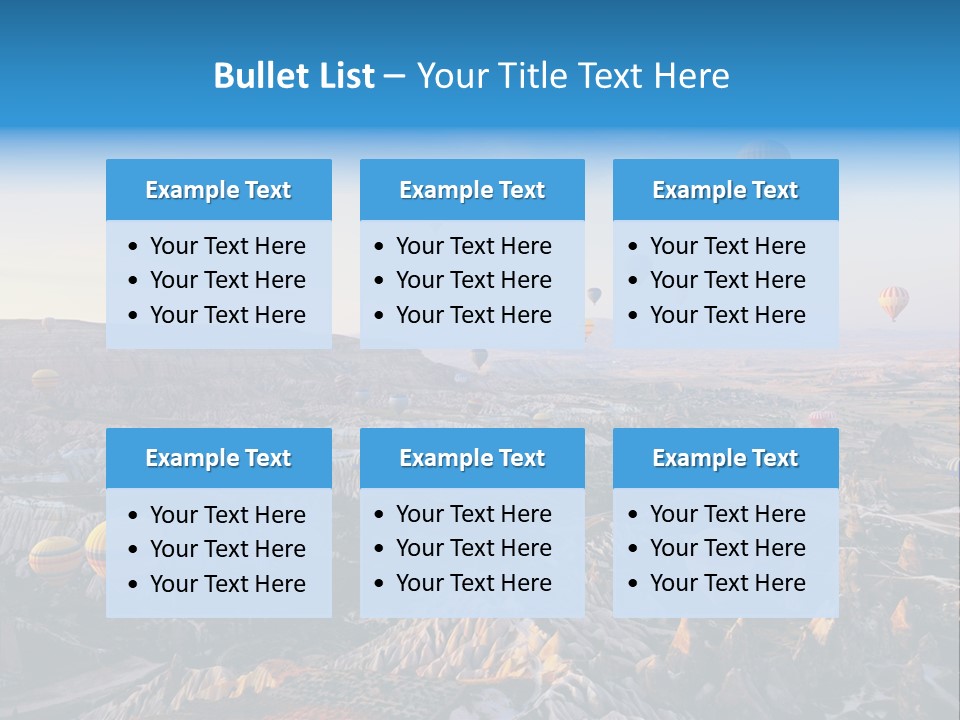 Ballon Landscape Transport PowerPoint Template