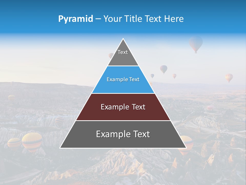 Ballon Landscape Transport PowerPoint Template