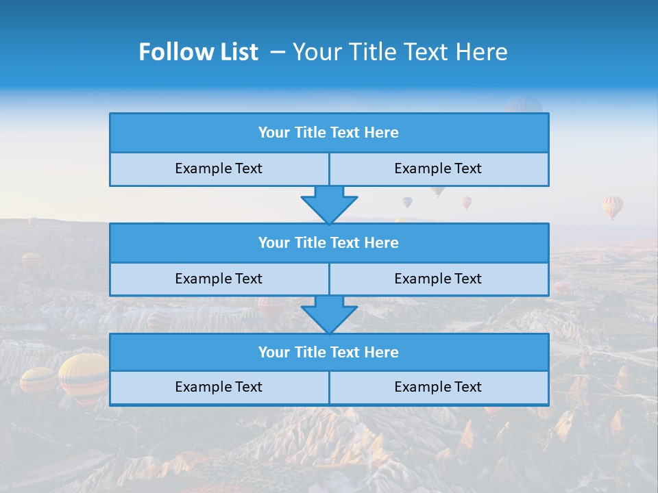 Ballon Landscape Transport PowerPoint Template